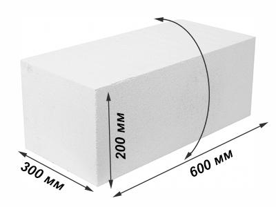 Строительные блоки 600*300*200 1 категории  1 шт