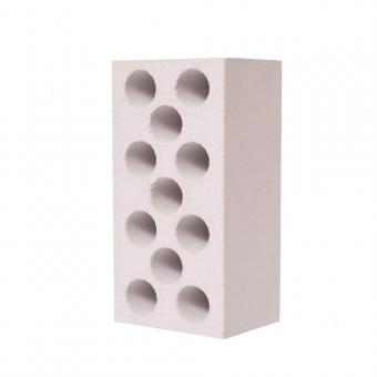 Кирпич силикатный белый пустотный размер 250х120х88