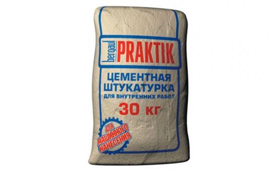 Штукатурка цементная bergauf "Praktik" 30 кг