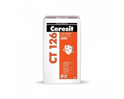 Ceresit/CT 126/Шпатлевка белая гипсовая полиминеральная (для внутренних работ) 20кг